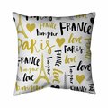 Begin Home Decor 20 x 20 in. Bonjour La France-Double Sided Print Indoor Pillow 5541-2020-TY2